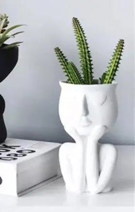 Thinking Face Ceramic Planter - Stem & Sill