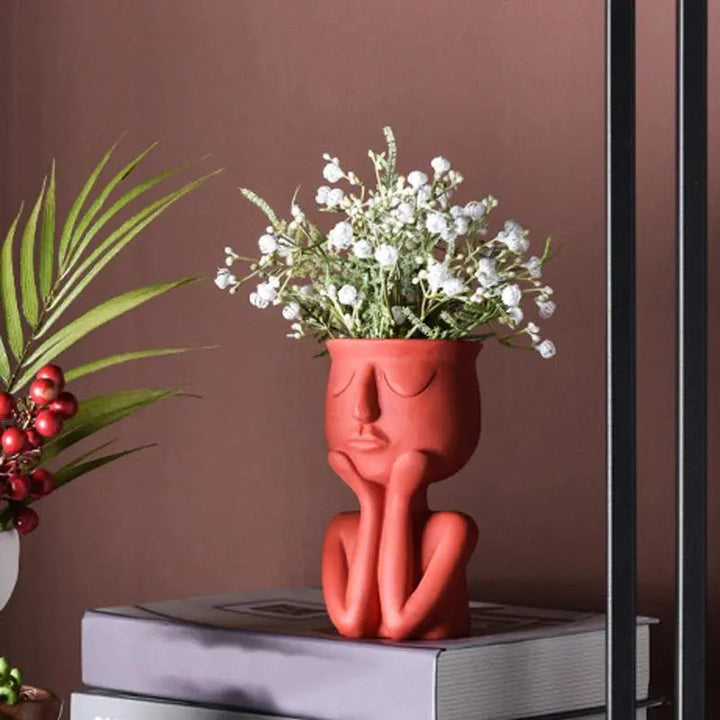 Thinking Face Ceramic Planter - Stem & Sill