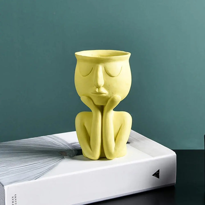 Thinking Face Ceramic Planter - Stem & Sill