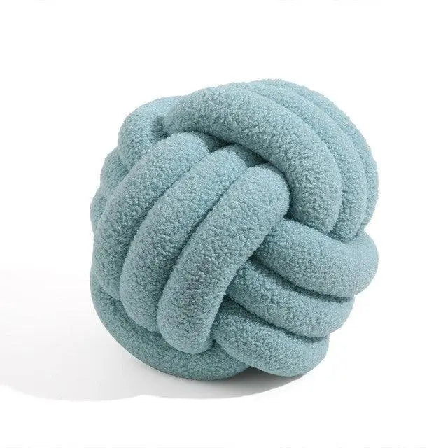 Triple Knot Cotton Fleece Pillow - Stem & Sill