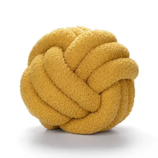 Triple Knot Cotton Fleece Pillow - Stem & Sill