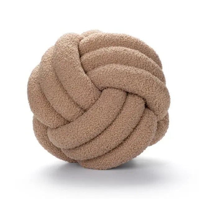 Triple Knot Cotton Fleece Pillow - Stem & Sill