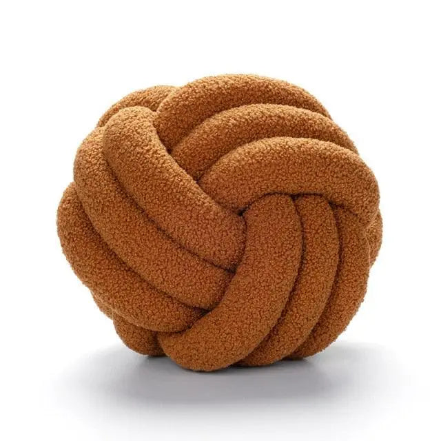 Triple Knot Cotton Fleece Pillow - Stem & Sill