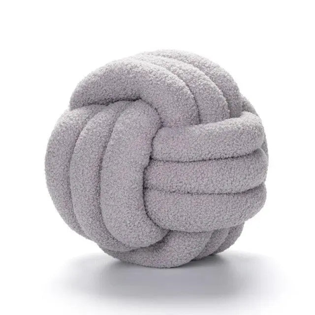 Triple Knot Cotton Fleece Pillow - Stem & Sill