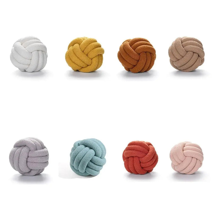 Triple Knot Cotton Fleece Pillow - Stem & Sill