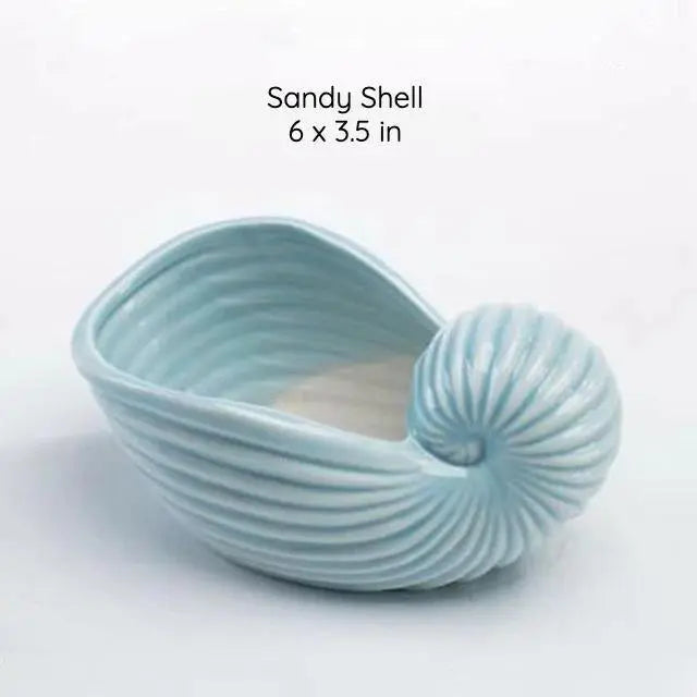 Under the Sea Succulent Planters Sandy Shell - Stem & Sill