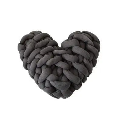 Valentine Heart Chunky Knot Throw Pillow Cushion - Stem & Sill