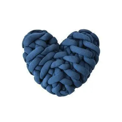 Valentine Heart Chunky Knot Throw Pillow Cushion - Stem & Sill