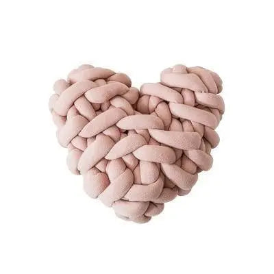 Valentine Heart Chunky Knot Throw Pillow Cushion - Stem & Sill