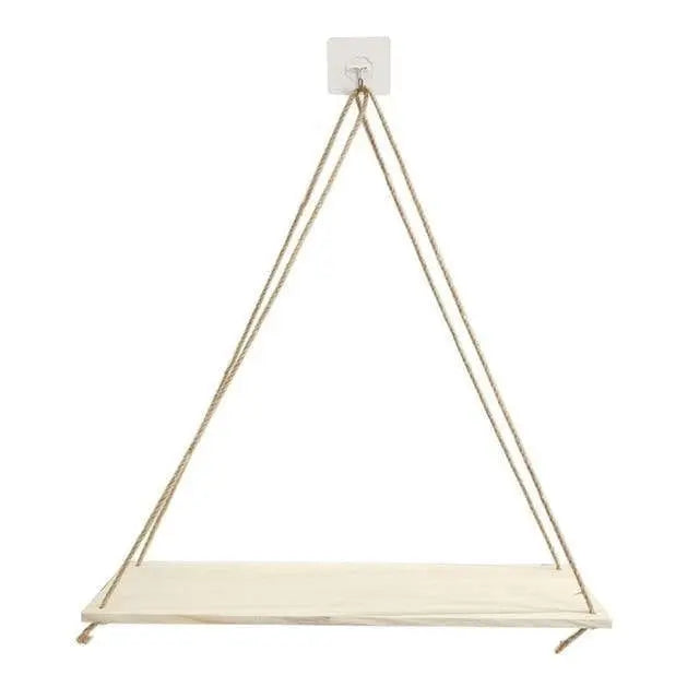 Wooden Rope Swing Wall-Mounted Shelf - Stem & Sill