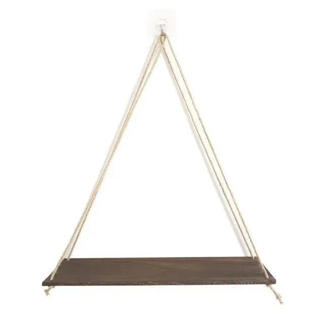 Wooden Rope Swing Wall-Mounted Shelf - Stem & Sill