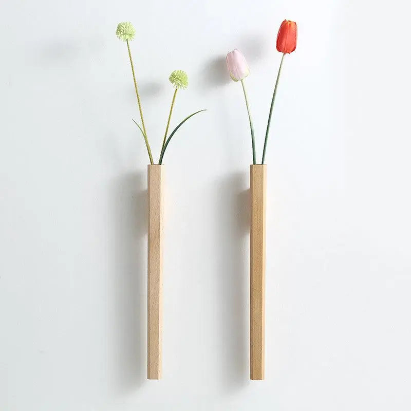 Wooden Wall Spear Vase - Stem & Sill