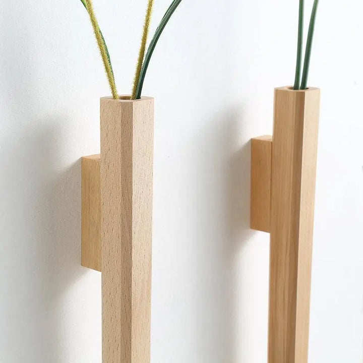 Wooden Wall Spear Vase - Stem & Sill