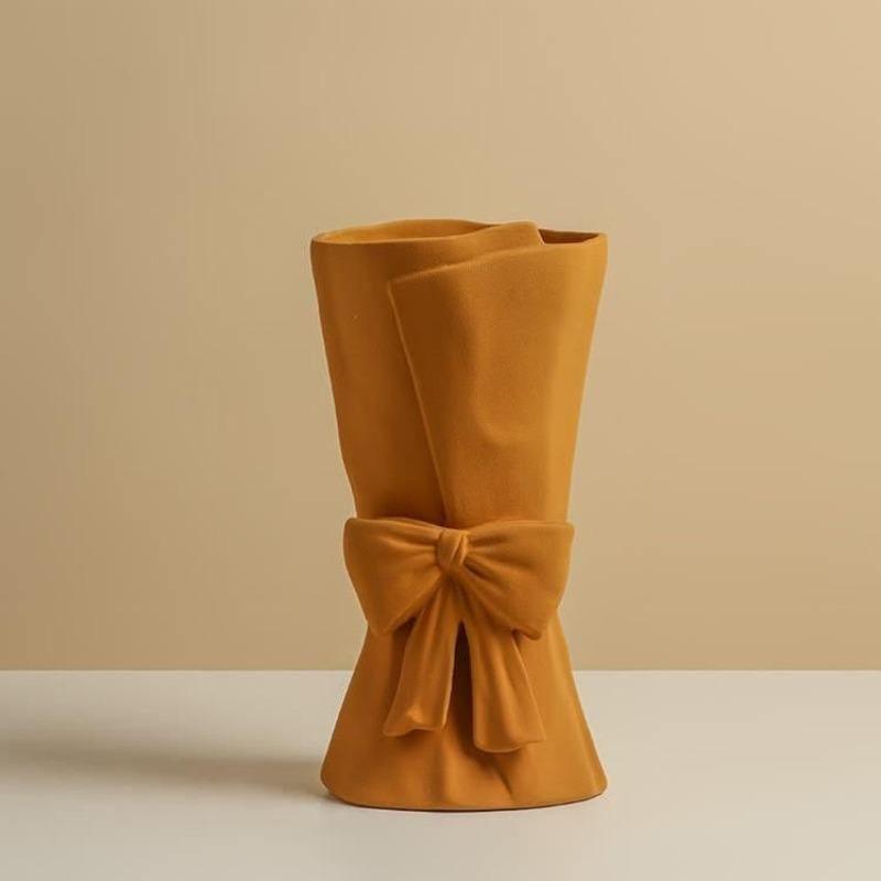 Ceramic Bowknot Vase - Stem & Sill