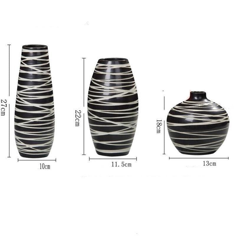 Abstract Black And White Vases - Stem & Sill