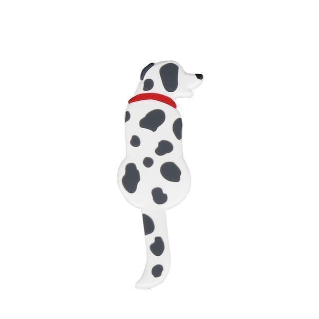  Flexible Adhesive Animal Wall Hooks Grey White Dog-Black Spotted Dog-Brown Dog-Red Spotted Dog-Dalmation-Alaskan Malamute-Grey White Cat-White Cat-Black White Cat-Bird - Stem & Sill