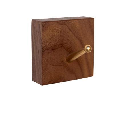  Brass Wall Hanger Hook Walnut Sienna-Beech Wheat - Stem & Sill