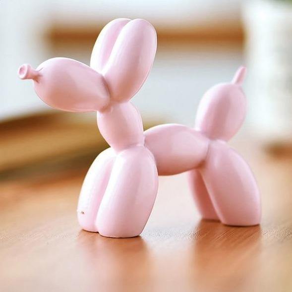 Balloon Dog Statue Figurine Pink - Stem & Sill