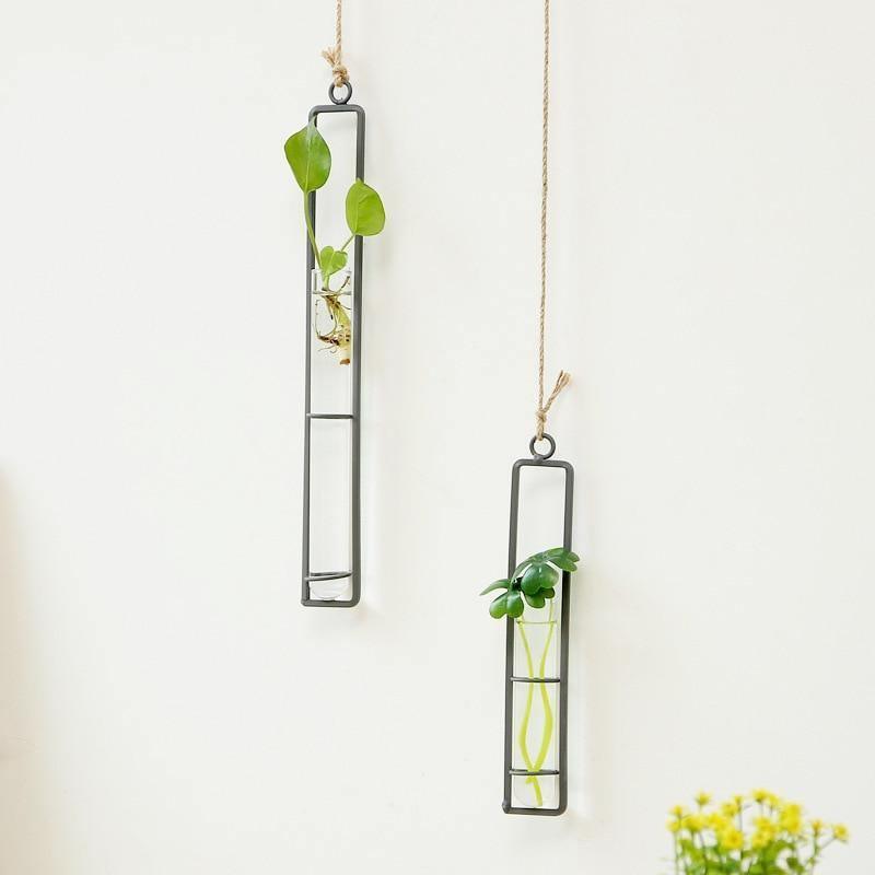  Hanging Metal Propagation Terrarium Vases Small-Medium-Large-Set of 3 - Stem & Sill