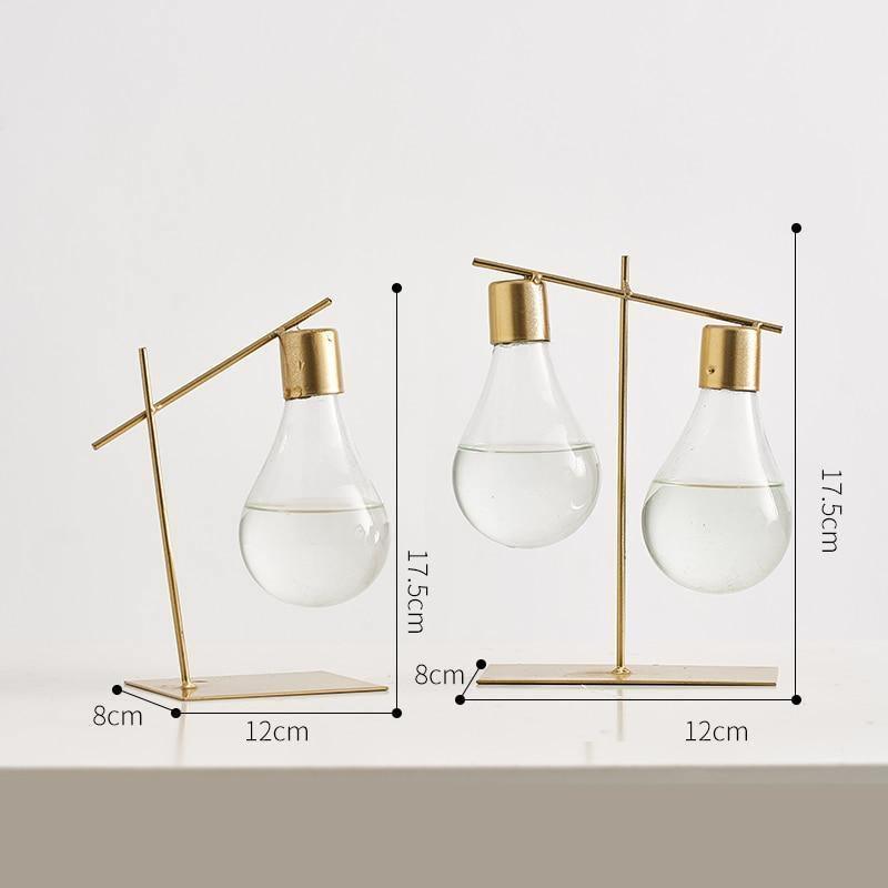  Aesthetic Lightbulb Propagation Vase Single-Double - Stem & Sill