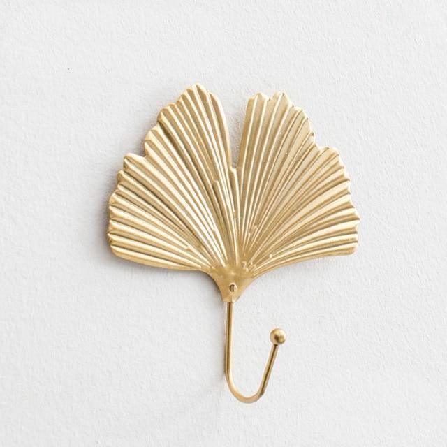  Nature's Leaves Metal Wall Hooks Gold / Willow-Gold / Magnolia-Gold / Alder-Gold / Ginkgo-Gold / Palm-Gold / Saratoga-PowderBlue / Willow-PowderBlue / Magnolia-PowderBlue / Alder-PowderBlue / Ginkgo - Stem & Sill