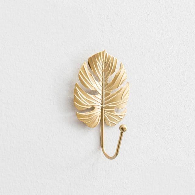  Nature's Leaves Metal Wall Hooks Gold / Willow-Gold / Magnolia-Gold / Alder-Gold / Ginkgo-Gold / Palm-Gold / Saratoga-PowderBlue / Willow-PowderBlue / Magnolia-PowderBlue / Alder-PowderBlue / Ginkgo - Stem & Sill