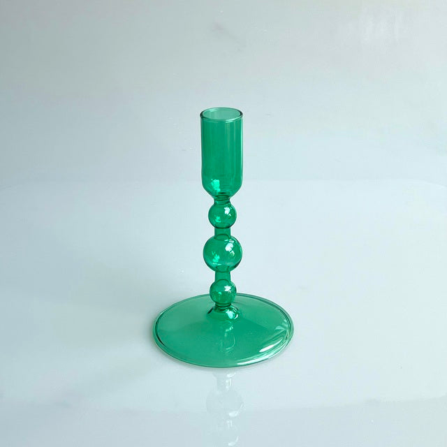 Tall Decorative Glass Taper Candle Holders - Stem & Sill