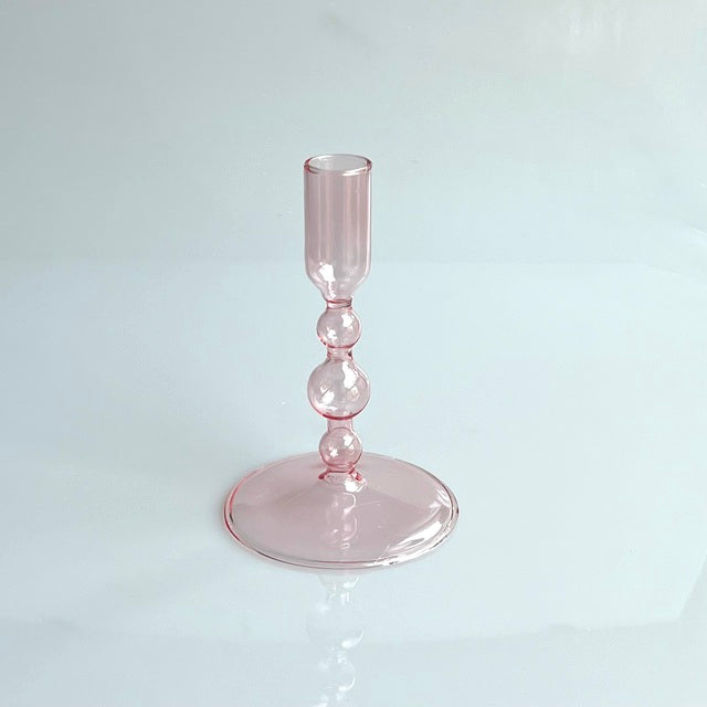 Tall Decorative Glass Taper Candle Holders - Stem & Sill