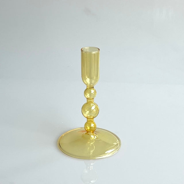 Tall Decorative Glass Taper Candle Holders - Stem & Sill